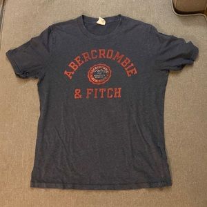 Dark Blue Abercrombie and Fitch Mountain Rescue Series T-Shirt